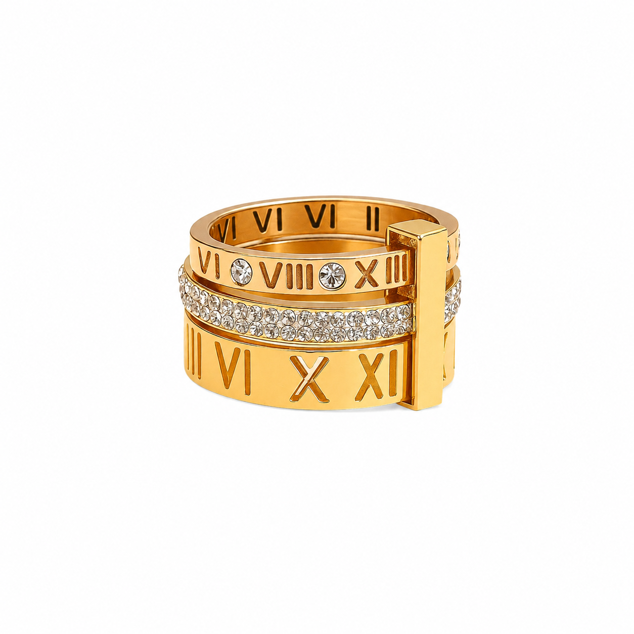 Anillo Triple de Números Romanos
