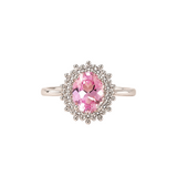 Anillo Halo Rosé Glow