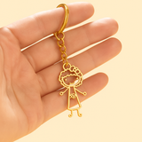 Custom personalizada Keychains Children Drawing