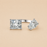 Anillo de Zirconio en Forma de Gota de Agua Elegante