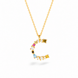 Rainbow Letter Necklace
