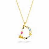 Rainbow Letter Necklace