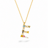 Rainbow Letter Necklace