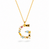 Rainbow Letter Necklace