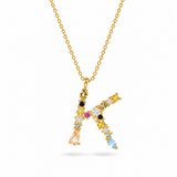 Rainbow Letter Necklace