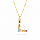 Rainbow Letter Necklace