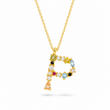 Rainbow Letter Necklace