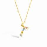 Rainbow Letter Necklace