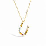 Rainbow Letter Necklace