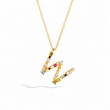 Rainbow Letter Necklace