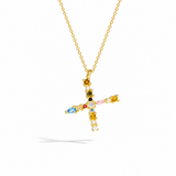 Rainbow Letter Necklace