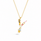 Rainbow Letter Necklace