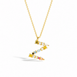 Rainbow Letter Necklace