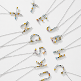Rainbow Letter Necklace