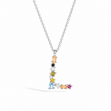 Rainbow Letter Necklace
