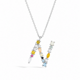 Rainbow Letter Necklace