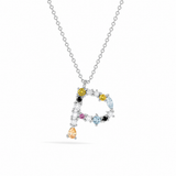 Rainbow Letter Necklace