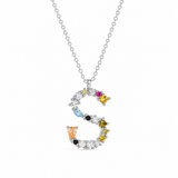 Rainbow Letter Necklace