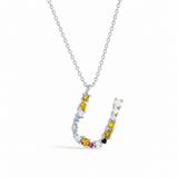 Rainbow Letter Necklace