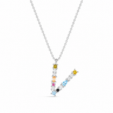 Rainbow Letter Necklace