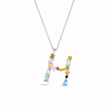 Rainbow Letter Necklace