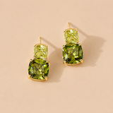 Pendientes de Clip de Zirconia Cuadrada París