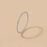 Minimalist Twisted Rope Ring