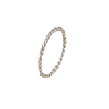 Anillo de Cuerda Retorcida Minimalista