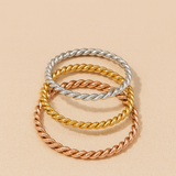 Minimalist Twisted Rope Ring