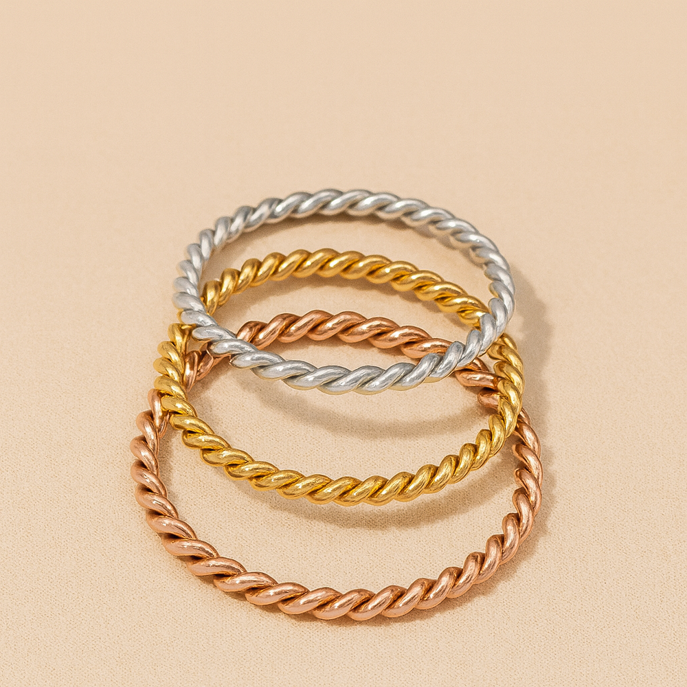 Minimalist Twisted Rope Ring