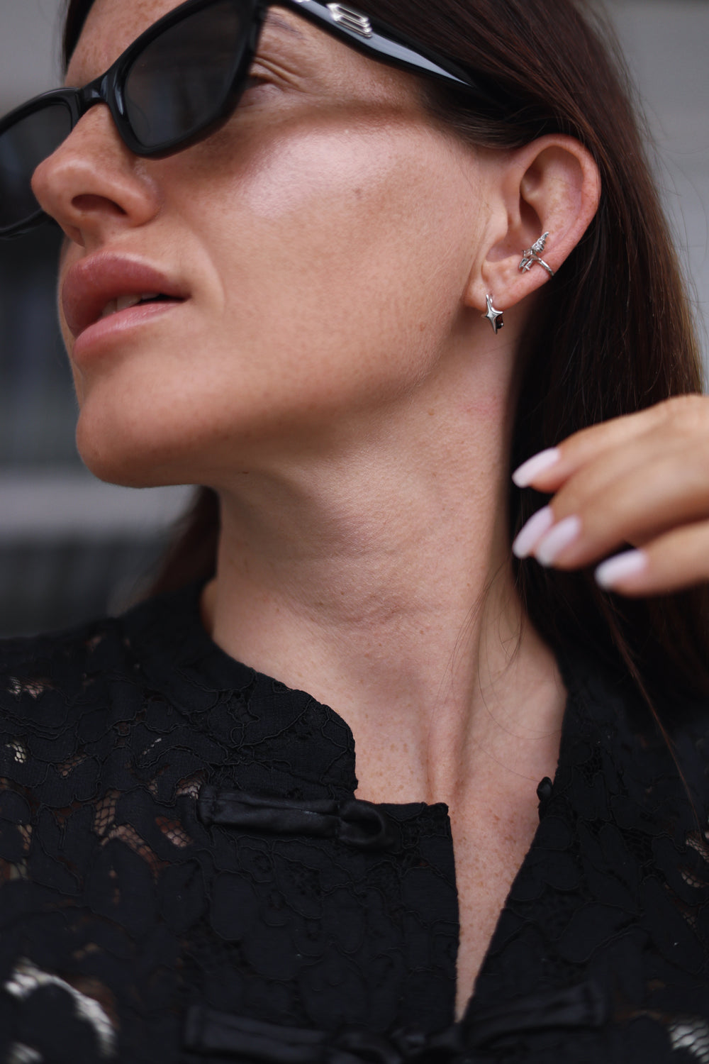 Star Huggie Hoop Earrings