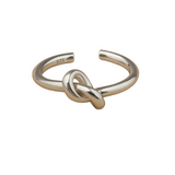 Anillo Nudo Minimalista de Plata 925