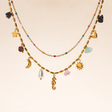 Solara Layered Charm Necklace